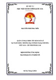 Đề án Tốt nghiệp: Quản lý tín dụng bán lẻ tại Ngân hàng TMCP Ngoại Thương Việt Nam - Đắk Lắk