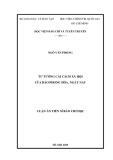 Luận án Tiến sĩ Báo chí học: Tư tưởng cải cách xã hội của báo Phong Hóa, Ngày Nay