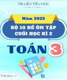 Bộ 10 đề ôn tập kiểm tra cuối học kì 2 môn Toán lớp 3 (Có đáp án)