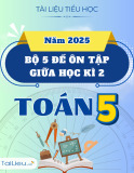 Bộ 5 đề ôn tập kiểm tra giữa học kì 2 môn Toán lớp 5