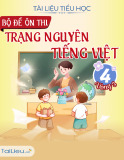 Bộ đề ôn thi Trạng nguyên Tiếng Việt lớp 4 - Vòng 3