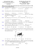 Đề thi giữa học kì 2 môn Toán lớp 12 năm 2024-2025 có đáp án - Trường THPT Lạng Giang số 1