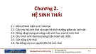 Bài giảng Khoa học môi trường: Chương 2 - Phạm Khắc Liệu