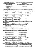 Đề thi giữa học kì 2 môn Toán lớp 7 năm 2024-2025 - Trường THCS Trưng Vương, Hải Châu