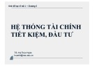 Bài giảng Các nguyên lý kinh tế vĩ mô: Chương 5 - TS. Hà Thúc Huân