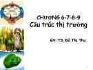 Bài giảng Kinh tế vi mô: Chương 6,7,8,9 - TS. Đỗ Thị Thu