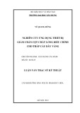 Luận văn Thạc sĩ Kỹ thuật: Nghiên cứu ứng dụng thiết bị giảm chấn cột chất lỏng điều chỉnh cho tháp cầu dây văng