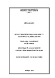 Tóm tắt Đề án Thạc sĩ Quản lý kinh tế: Quản lý ngân sách nhà nước tại thành phố Thái Bình, tỉnh Thái Bình