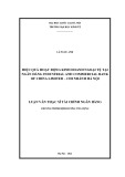Luận văn Thạc sĩ Tài chính Ngân hàng: Hiệu quả hoạt động kinh doanh ngoại tệ tại Ngân hàng Industrial and Commercial Bank of China Limited - Chi nhánh Hà Nội
