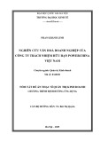 Tóm tắt Đề án Thạc sĩ Quản trị kinh doanh: Nghiên cứu văn hoá doanh nghiệp của công ty TNHH PowerChina Việt Nam