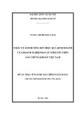 Đề án Thạc sĩ Tài chính Ngân hàng: Nhân tố ảnh hưởng đến hiệu quả hoạt động kinh doanh của doanh nghiệp bán lẻ niêm yết trên sàn chứng khoán Việt Nam