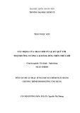 Tóm tắt Đề án Thạc sĩ Tài chính Ngân hàng: Tác động của thay đổi tỷ lệ ký quỹ tới thị trường tương lai hàng hóa trên thế giới