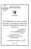Luận văn Thạc sĩ Quản lý xây dựng: Hoàn thiện công tác quản lý chi phí dự án đầu tư xây dựng của Công ty cổ phần Đầu tư Phát triển nhà HUD2 làm chủ đầu tư