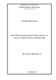 Đề án Tốt nghiệp Thạc sĩ: Phát triển thương mại mặt hàng xi măng của Công ty Cổ phần Vicem Hà Tiên