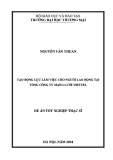 Đề án Tốt nghiệp Thạc sĩ: Tạo động lực làm việc cho người lao động tại Tổng Công ty mạng lưới Viettel