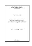Đề án Tốt nghiệp Thạc sĩ: Quản lý nguồn nhân lực của Tổng cục Dự trữ Nhà nước