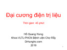 Bài giảng Đại cương điện trị liệu