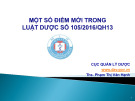 Bài giảng Một số điểm mới trong Luật Dược số 105/2016/QH13