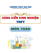 Sáng kiến kinh nghiệm THPT: Dạy học chủ đề Hệ bất phương trình bậc nhất hai ẩn nhằm phát huy năng lực toán học thông qua bài toán thực tế cho học sinh lớp 10 Trường THPT Gia Phù