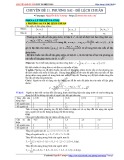 Chuyên đề ôn thi tốt nghiệp 2025 - Chuyên đề 11: Phương sai - độ lệch chuẩn