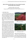 Phân tích nguyên nhân sự cố sạt trượt mái dốc viền hồ Đăk Lông Thượng
