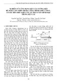 Nghiên cứu ứng dụng kết cấu tường kép bê tông cốt thép trong công trình thủy công - có xét đến điều kiện ứng xử phi tuyến hình học trong kết cấu