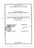 Báo cáo tổng kết đề tài khoa học và công nghệ cấp trường: Phân tích dao động và tối ưu đệm cách dao động động cơ đốt trong