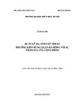 Luận văn Thạc sĩ Kiến trúc: Quản lý hạ tầng kỹ thuật phường Kiến Hưng quận Hà Đông với sự tham gia của cộng đồng