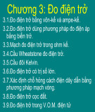 Bài giảng Đo điện tử: Chương 3 - Đo điện trở
