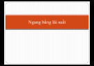 Bài giảng Ngang bằng lãi suất