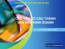 Bài giảng Văn hóa kinh doanh: Chương 2 - Phùng Quốc Hiếu