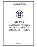 Sổ tay cẩm nang quản lý dự án đầu tư công (Phiên bản 1 – T4.2024)