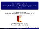 Bài giảng Đại số: Chương 2 - PGS.TS. Nguyễn Đình Hân