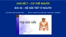 Bài giảng Khoa học tự nhiên 8 - Bài 35: Hệ nội tiết ở người (Sách Cánh diều)