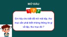 Bài giảng Tin học 5 - Bài 8: Tìm tệp, thư mục trên máy tính