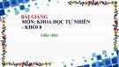 Bài giảng Khoa học tự nhiên 8 - Bài 19: Đòn bẩy (Sách Cánh diều)
