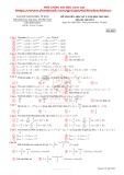 Đề thi giữa học kì 2 môn Giải tích 2 năm 2012-2013 có đáp án