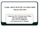 Bài giảng Phân tích yêu cầu phần mềm: Chương 1 - PGS. TS.Huỳnh Quyết Thắng