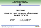 Bài giảng Quản trị thương mại điện tử 1: Chương 5 - TS. Vũ Thị Thúy Hằng