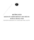 Tài liệu hướng dẫn khám sức khỏe định kỳ cho trẻ em dưới 24 tháng tuổi