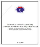 Tài liệu hướng dẫn chẩn đoán, điều trị và phòng bệnh Mpox (đậu mùa khỉ) ở người