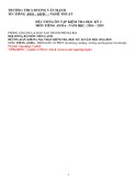 Đề cương ôn tập học kì 2 môn Tiếng Anh lớp 6 năm 2024-2025 - Trường THCS Dương Văn Mạnh, Bà Rịa - Vũng Tàu