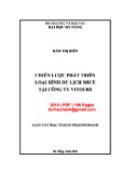 Luận văn Thạc sĩ Quản trị kinh doanh: Chiến lược phát triển loại hình du lịch MICE tại Công ty VITOURS