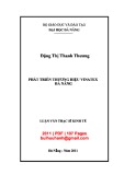 Luận văn Thạc sĩ Kinh tế: Phát triển thương hiệu Vinatex Đà Nẵng