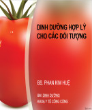 Bài giảng Dinh dưỡng hợp lý cho các đối tượng - BS. Phan Kim Huệ