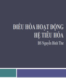 Bài giảng Điều hòa hoạt động hệ tiêu hóa - BS Nguyễn Bình Thư
