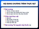 Bài giảng Tế bào và mô thực vật - TS. Hoàng Quỳnh Hoa