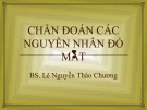 Bài giảng Chẩn đoán các nguyên nhân đỏ mắt - BS. Lê Nguyễn Thảo Chương