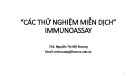 Bài giảng Các thử nghiệm miễn dịch immunoassay - ThS. Nguyễn Thị Mỹ Nương