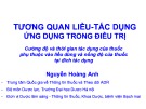 Bài giảng Tương quan liều tác dụng ứng dụng trong điều trị - Nguyễn Hoàng Anh